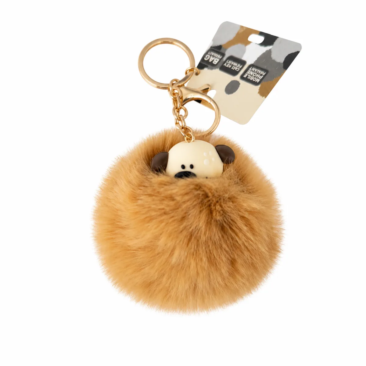 POMPOM Dog Keychain ZF3939-0-1