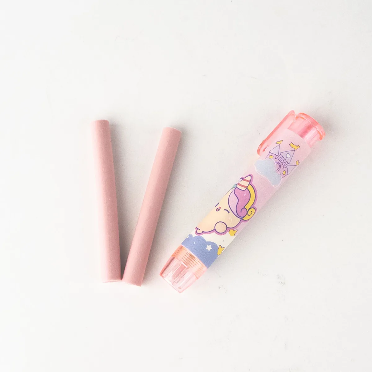 Unicorn Pencil Eraser with 2 Replacement Refills