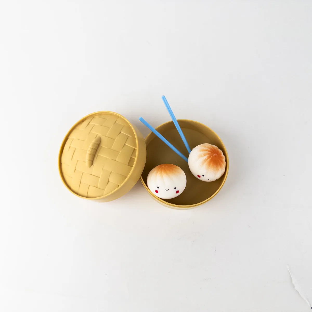 Dumpling Squishy Stress Toy – 2 Pieces with Chopsticks (