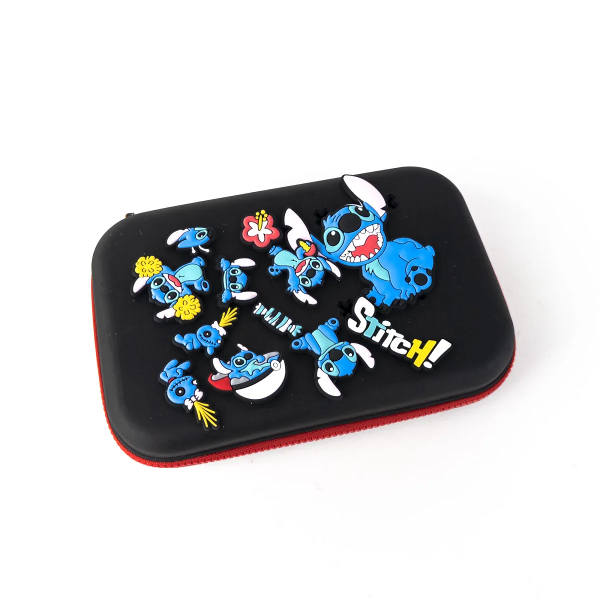 Stitch Hard Shell Pencil Case 23×16×5 cm with Jibbitz