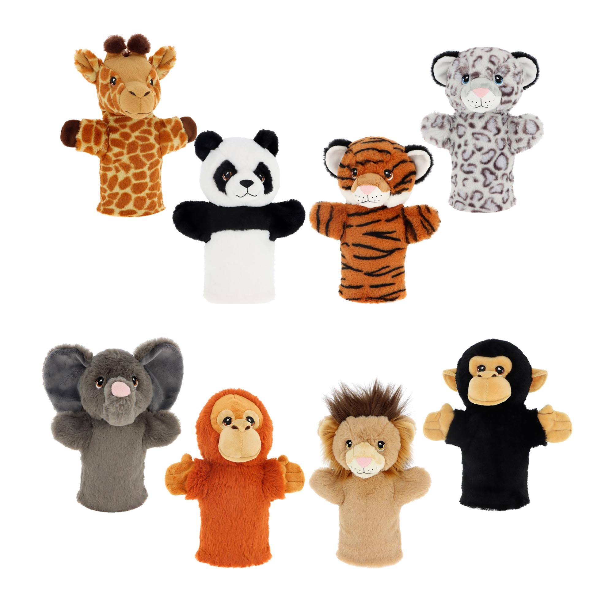 Jucărie de pluș Keel Toys Keeleco Wild Hand Puppets (27 cm, 8 modele asortate)