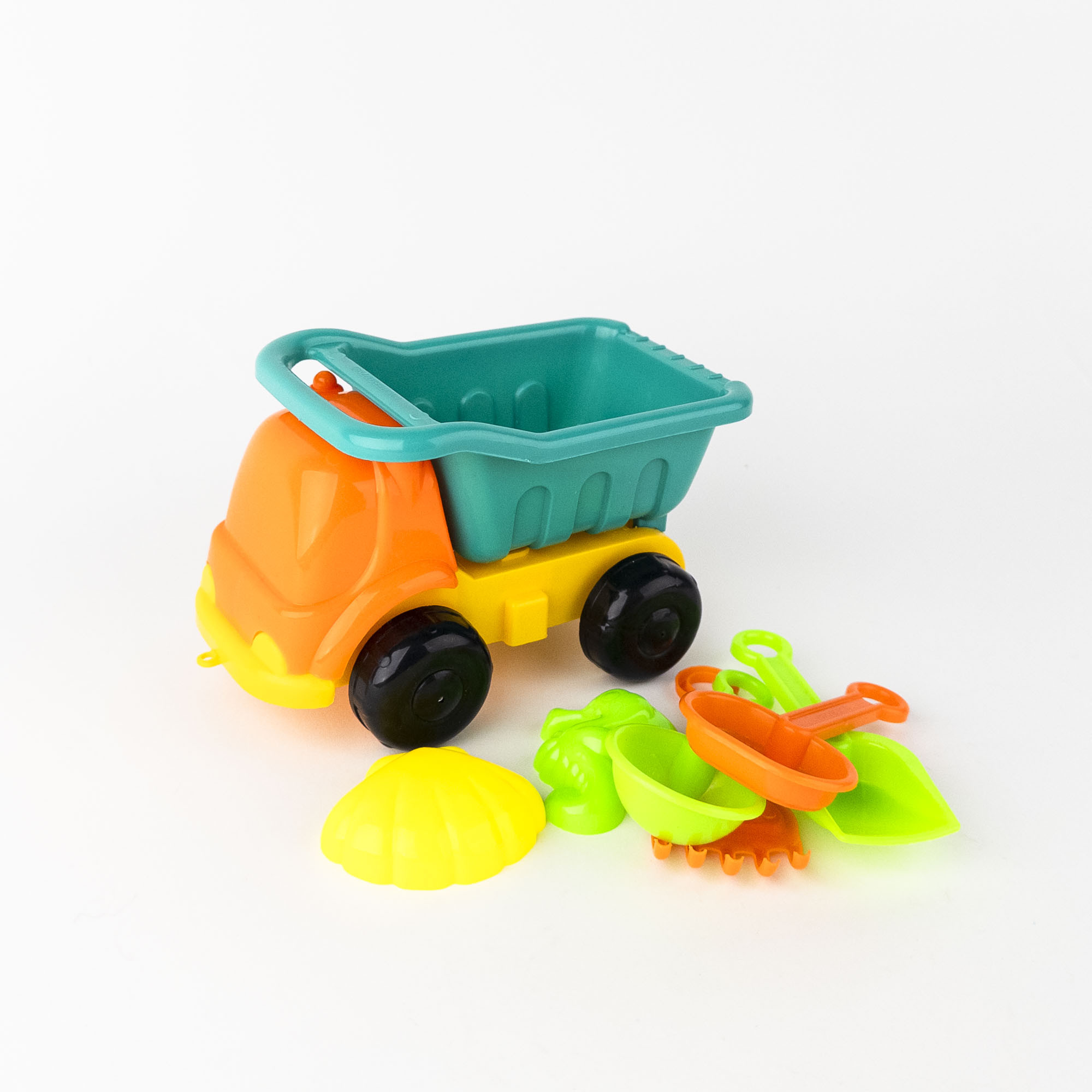 Set pentru nisip cu camion, 7 piese