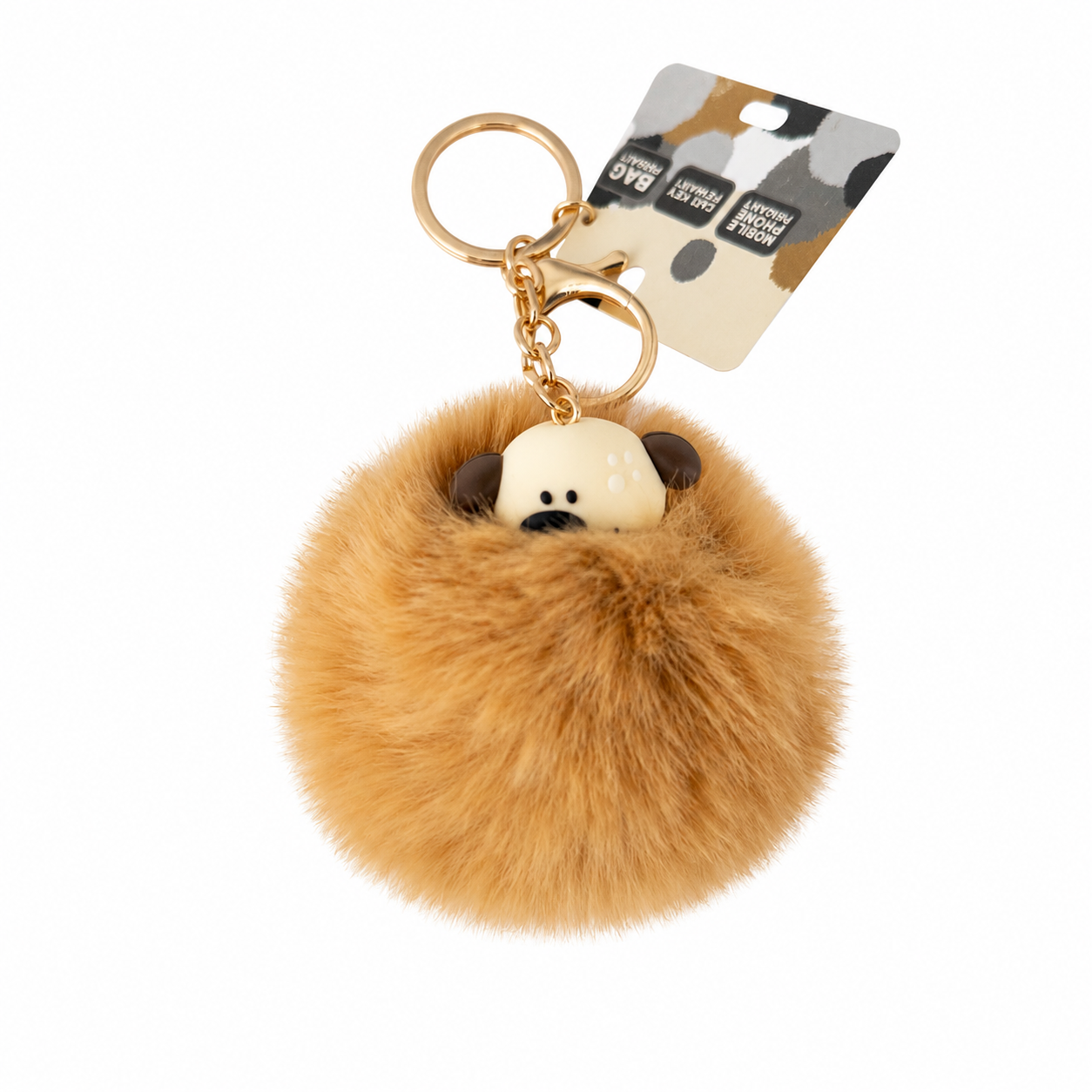 POMPOM Dog Keychain ZF3939-0-1