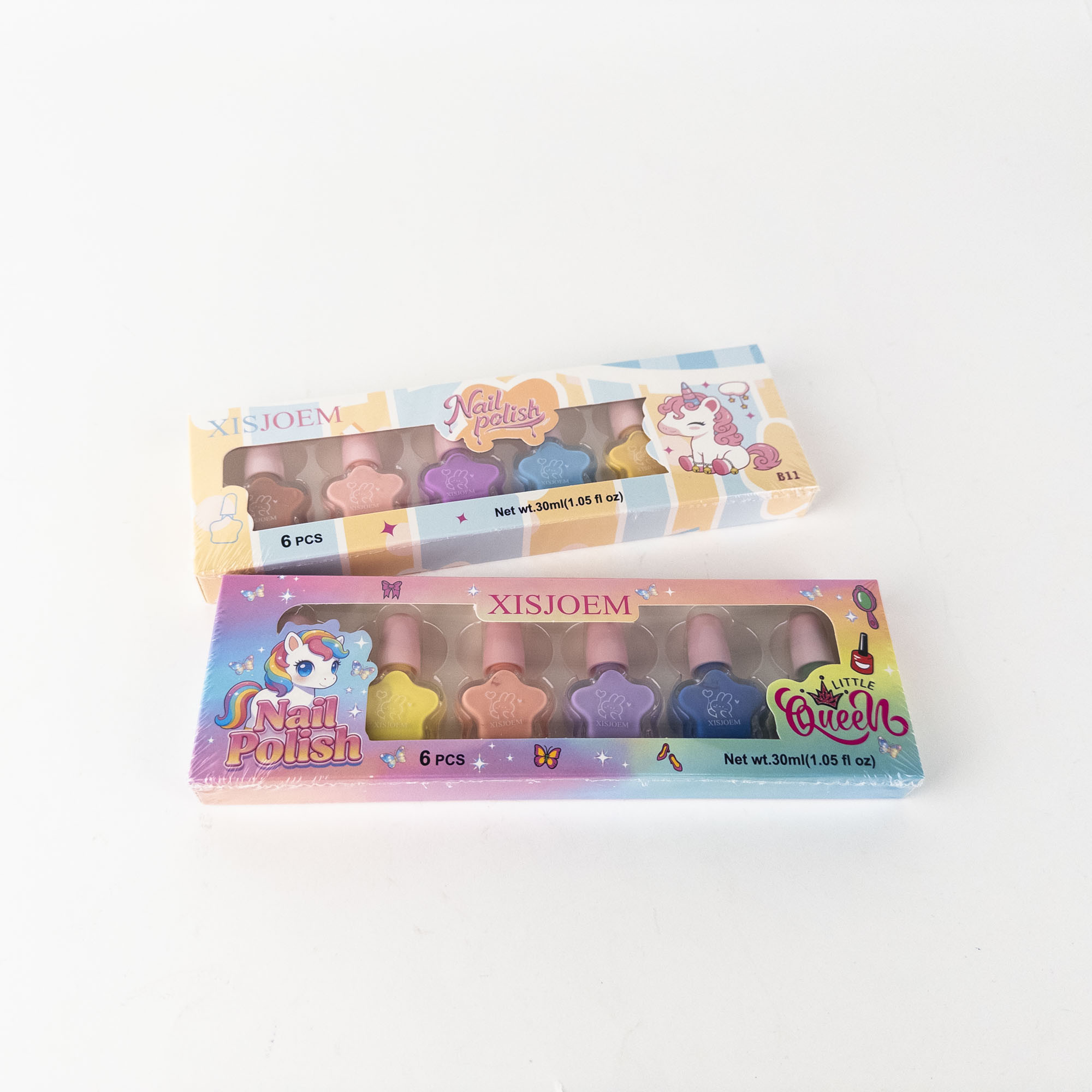 Kids Nail Polish Set 6 Pieces