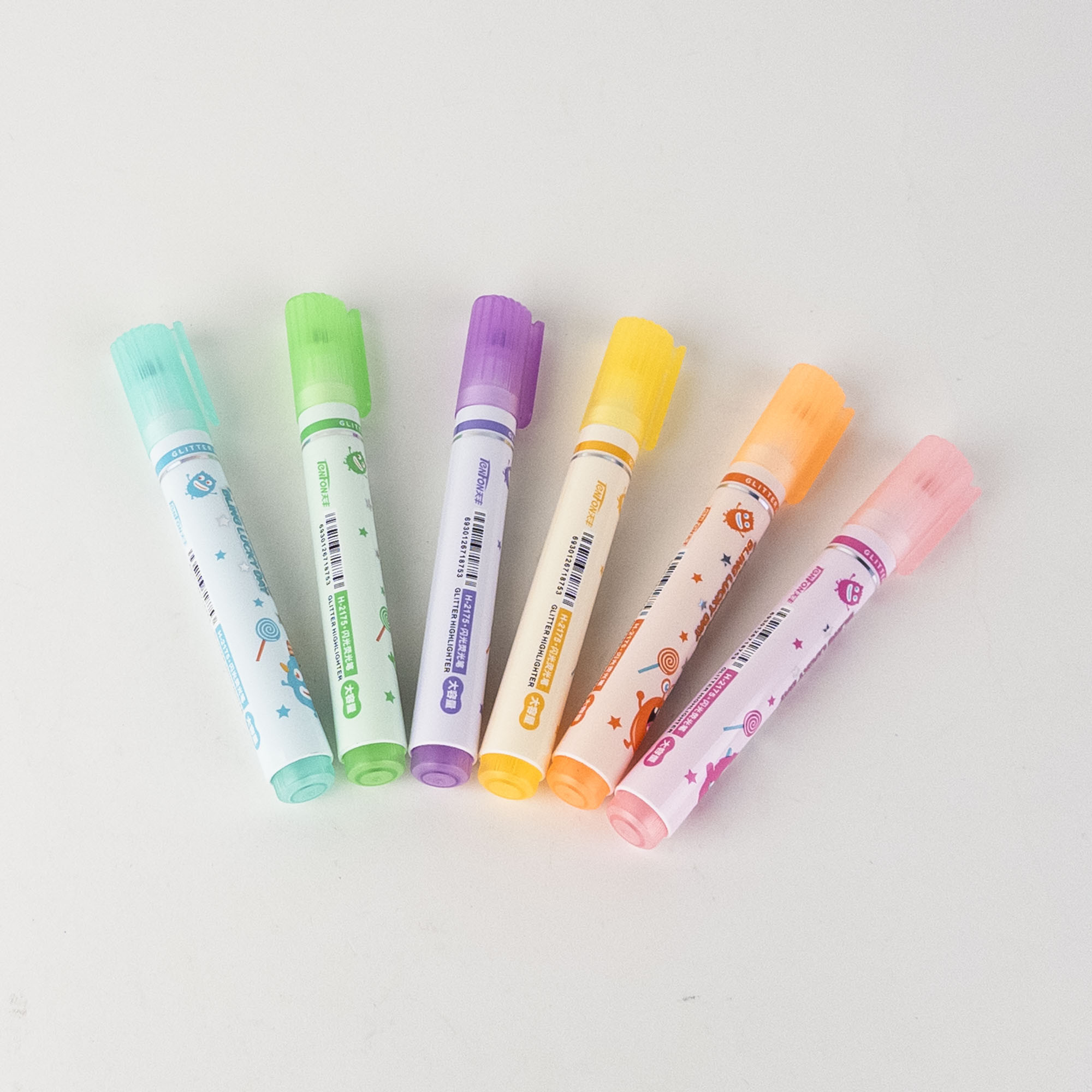 FRUIT AROMA Scented Highlighter Markers Set (6 pcs)