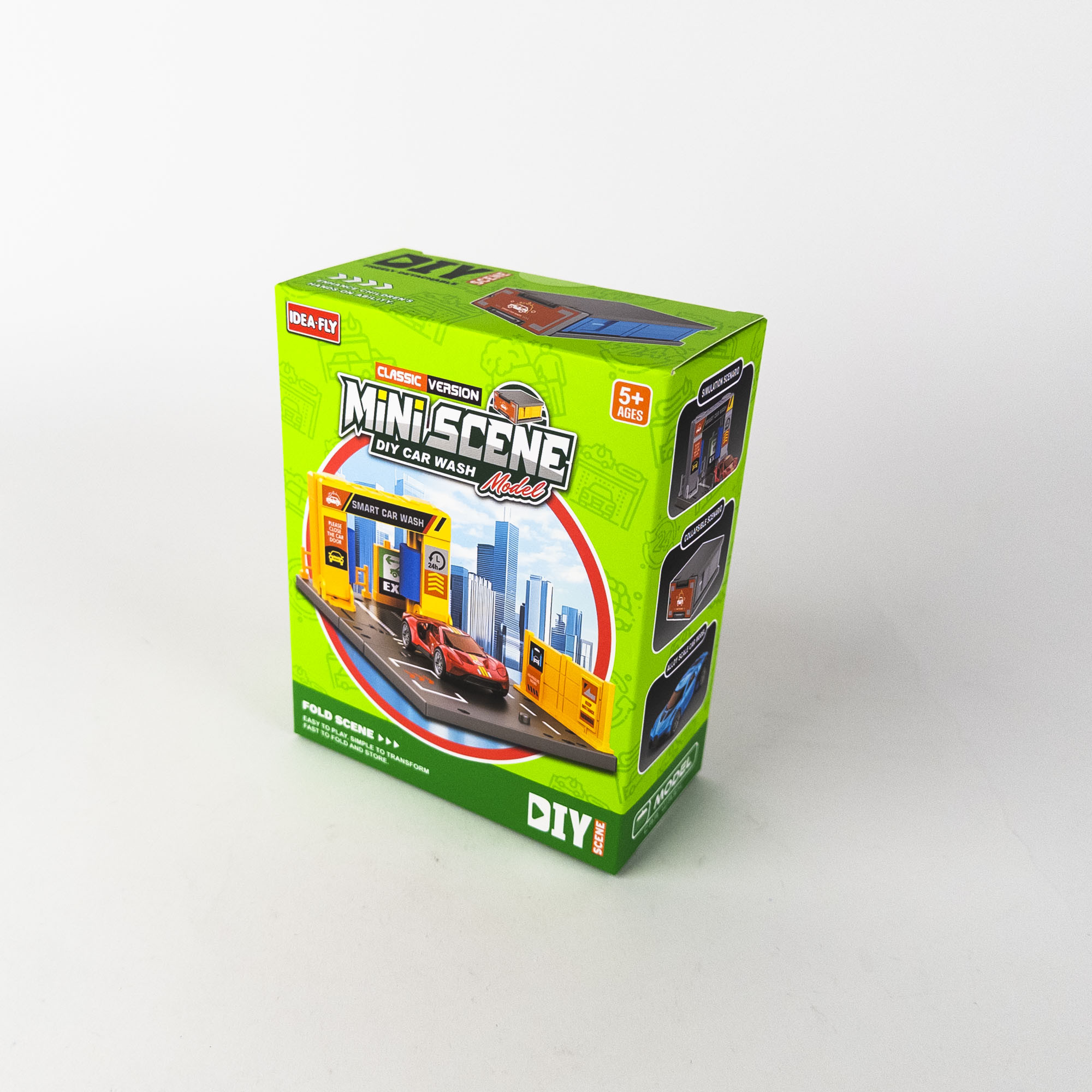 Mini Car Wash Playset with Die-Cast Car – 20.3 × 8.3 cm