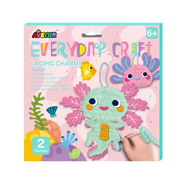 Set creativ Brelocuri cu șnur „Axolotl” 2 buc. AVENIR