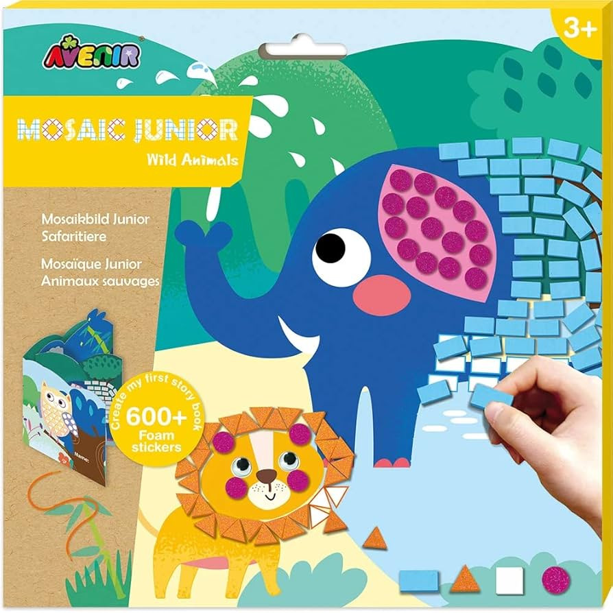 Setul creativ „Creează prima mea carte – Animale sălbatice” AVENIR