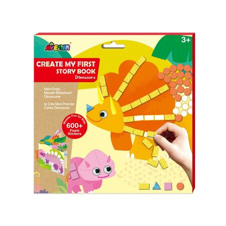 Setul creativ „Creează prima mea carte – Dinozauri” AVENIR