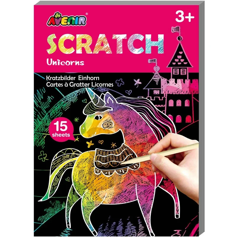 Mini Scratch Book „Unicorni” AVENIR