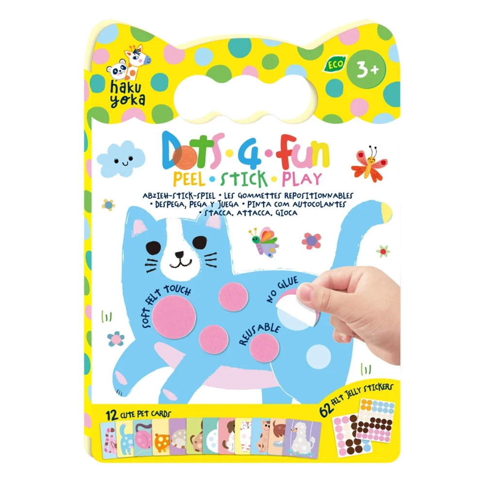 Set de abțibilduri reutilizabile Animale de companie Haku Yoka