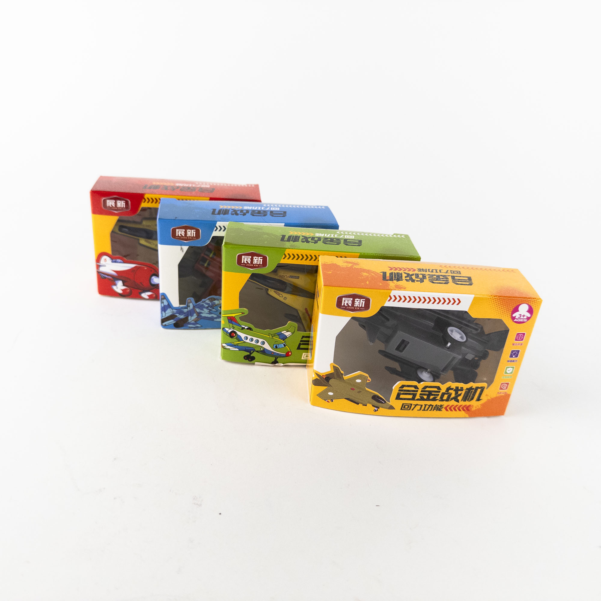 Mini-avion de vânătoare RECOIL AIRCRAFT cu mecanism inerțial 5 cm în cutie
