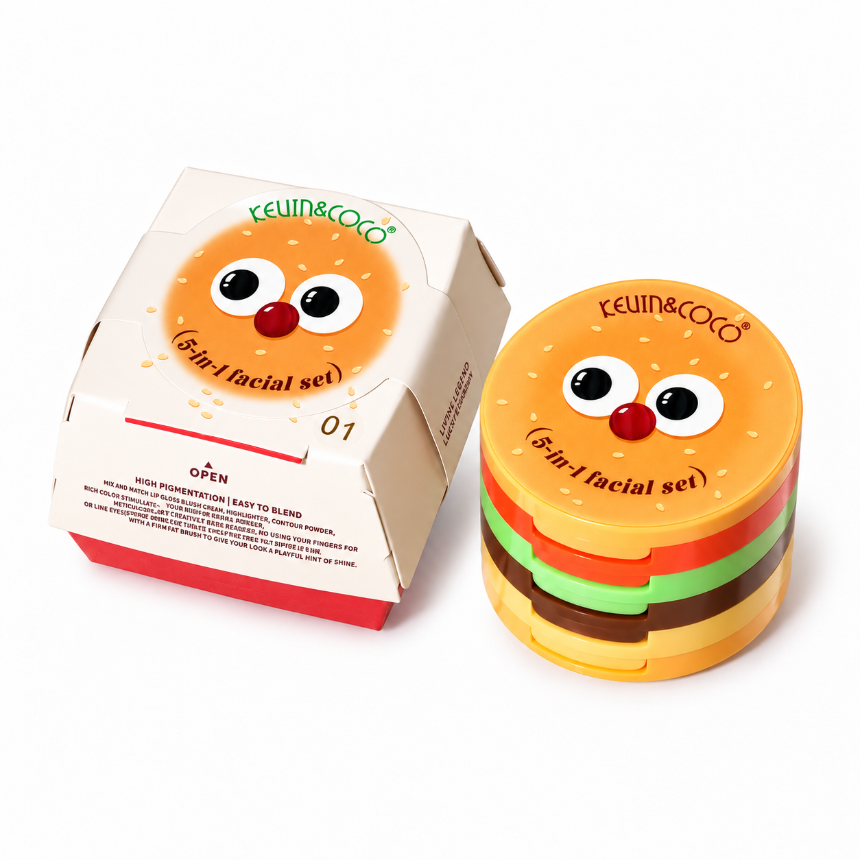 Paletă multifuncțională „Burger” 5-în-1 KEVIN&COCO