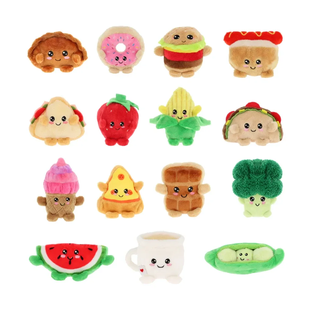 Jucărie de pluș Keel Toys Food Bobballs (8 cm, 15 modele asortate)