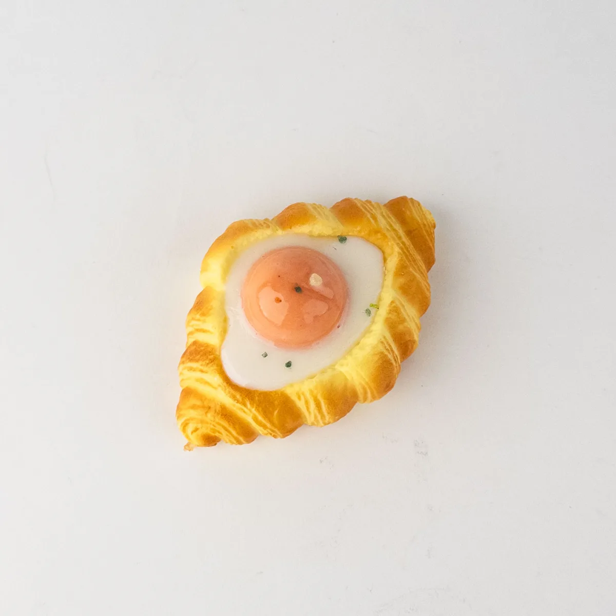 Croissant & Egg Squishy Stress Toy 10.5 × 6.5 × 4 cm