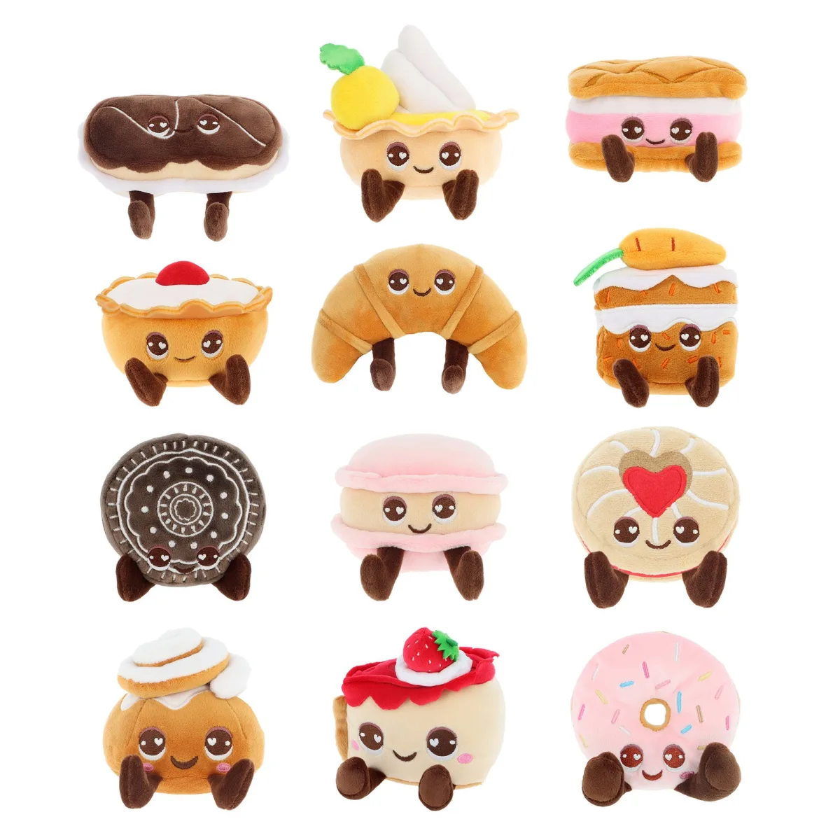 Keel Toys Bakery Sweet Treats Scented Plush Toy (8 cm, Assorted 12 Designs)
