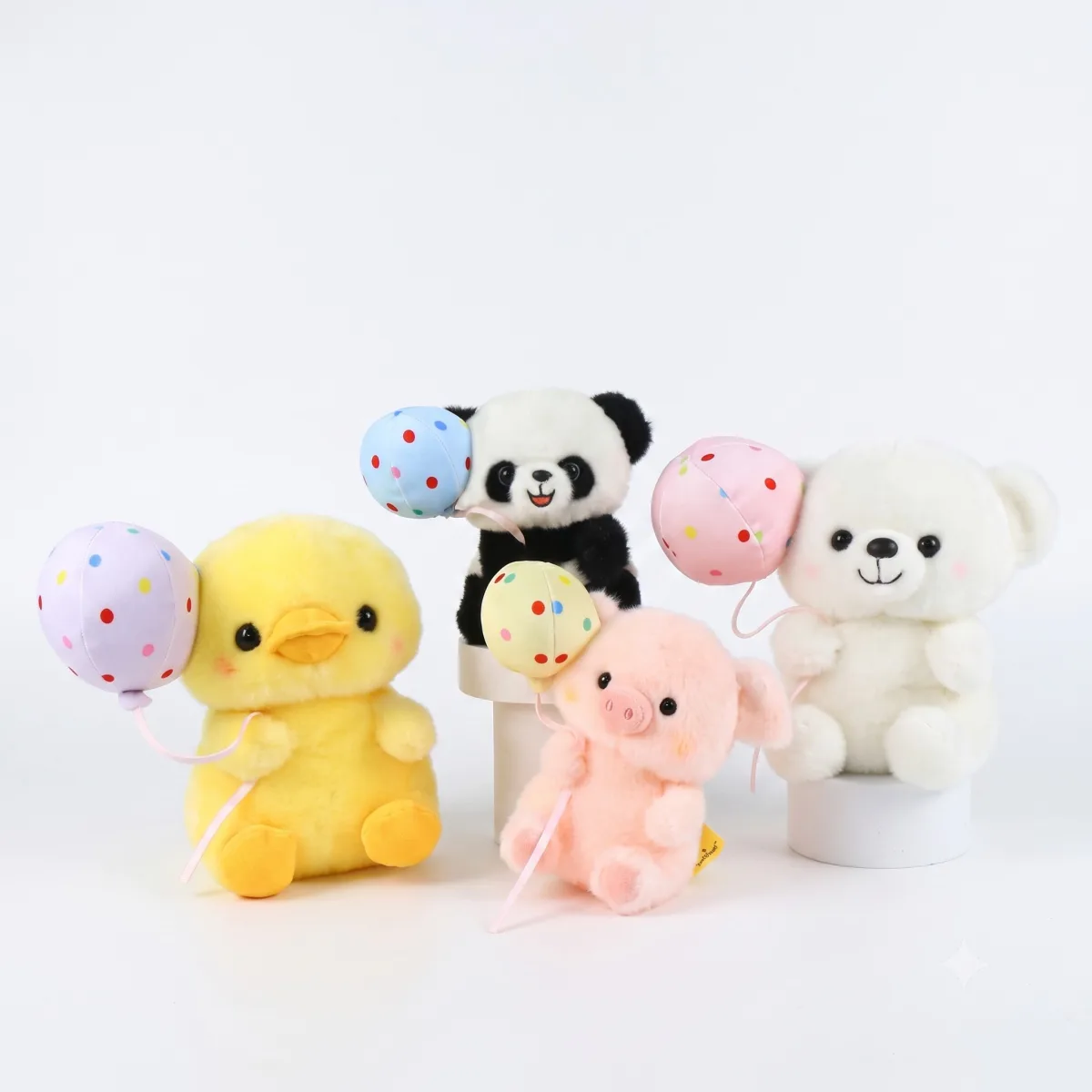 Animals Plush Toy with Balloon 16 cm